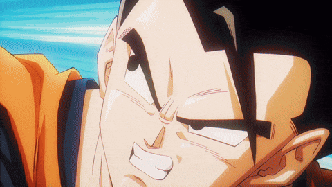 a close up of a cartoon character 's face with a serious expression
