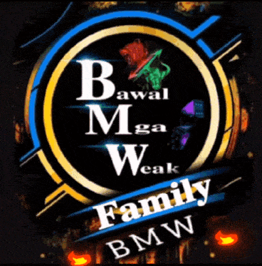 a logo for the family bmw with a glowing circle in the center