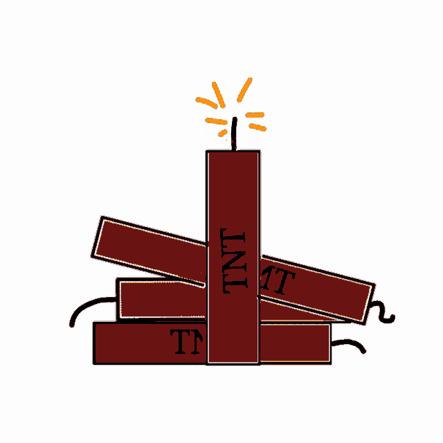 a cartoon explosion with the words " happy birthday " written on it