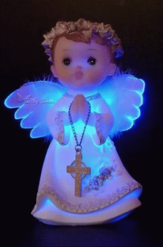 Angel Figurine GIF - Angel Figurine Glowing GIFs