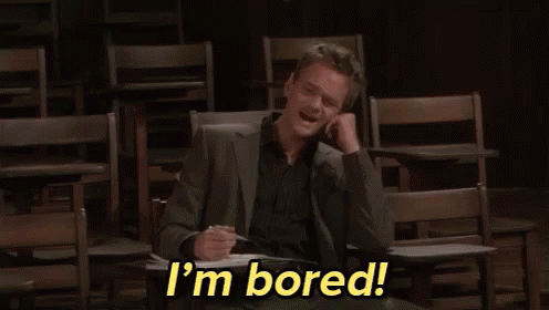 I'M Bored! - How I Met Your Mother GIF - How Imet Your Mother Barney Im Bored GIFs