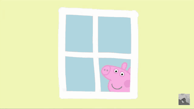 Peppa Pig Waited GIF - Peppa Pig Waited Window GIFs