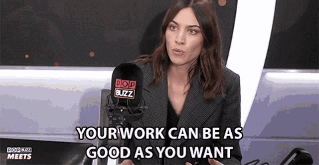Your Work Can Be As Good As You Want But If Theres No One There To See It It Doesnt Exist GIF - Your Work Can Be As Good As You Want But If Theres No One There To See It It Doesnt Exist Alexa Chung GIFs