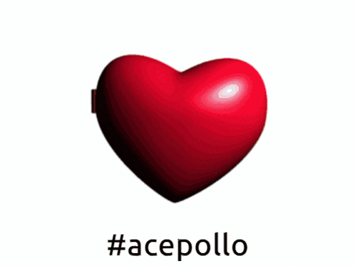 two hearts with a picture of a boy and the words #acepollo on the bottom