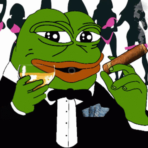 Pepe Pepe Drinking GIF - Pepe Pepe Drinking Pepe Smoking GIFs