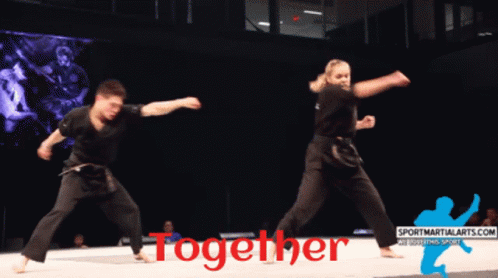 Martial Arts Dance Together Me And You GIF - Martial Arts Dance Together Me And You Joro GIFs