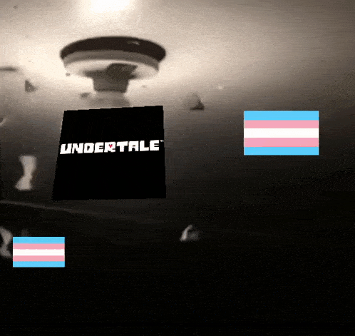 a black square that says undertale on it