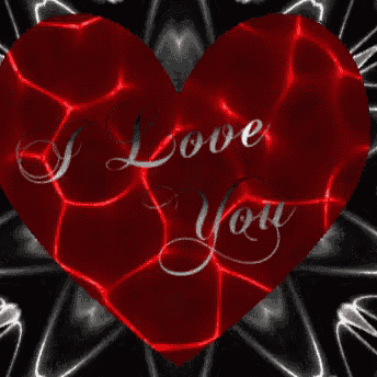 a red heart with the words " i love you " on it