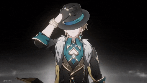 a screenshot of a video game shows a character wearing a black hat and gloves