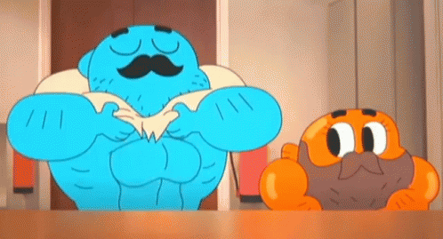 The Amazing World Of Gumball GIF - Abs Muscles GIFs