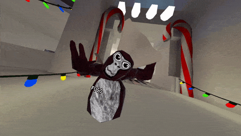 a computer generated image of a monkey with the name fugo on its chest