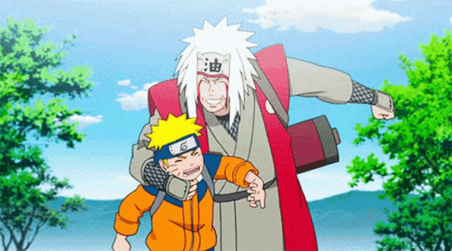 a cartoon character with the number 6 on his head is standing next to another character