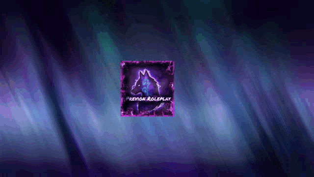 a purple background with a wolf and the words " firemon roleplay " on it