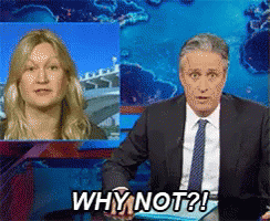 Why Not GIF - Jon Stewart Why Not Why GIFs