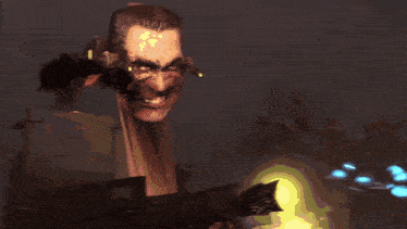 a computer generated image of a cave with flames coming out of the ground