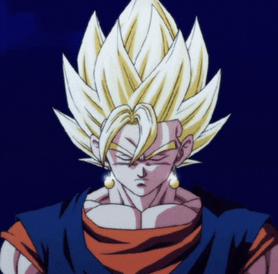 a close up of a cartoon character 's face with a blue background