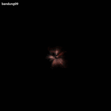 a blurry picture of a skull with the words bandung09 on the bottom right