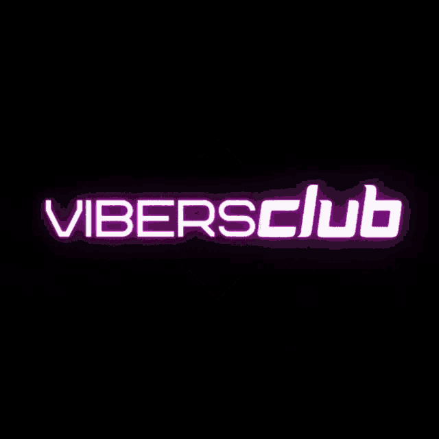 a purple and white logo for viber club