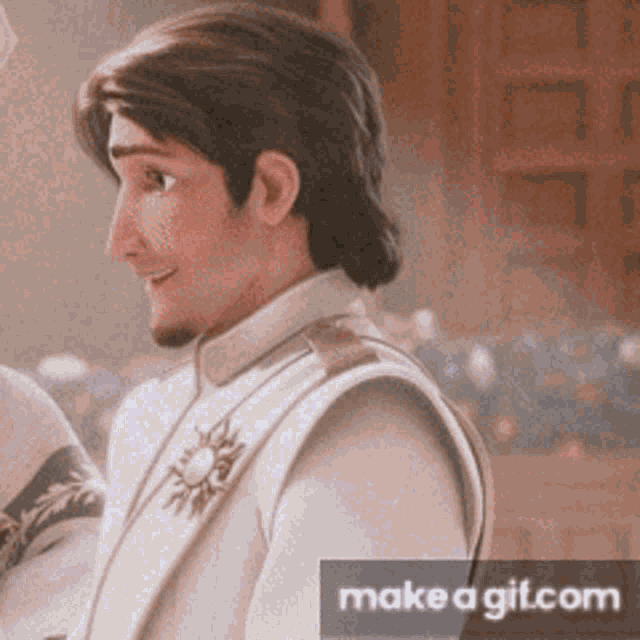 a close up of a man 's face with the words make a gif.com below it