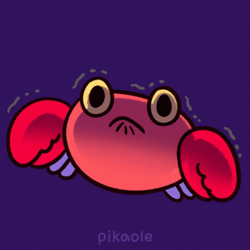 Crying Crabby Crab GIF - Crying Crabby Crab Pikaole GIFs