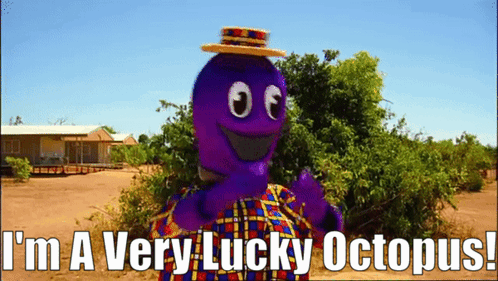 The Wiggles Henry The Octopus GIF - The Wiggles Henry The Octopus Im A Very Lucky Octopus GIFs