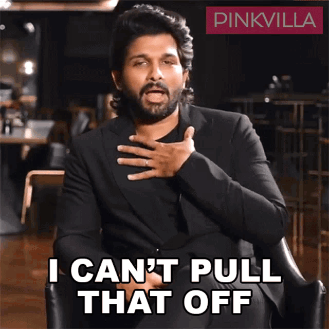 I Cant Pull That Off Allu Arjun GIF - I Cant Pull That Off Allu Arjun Pinkvilla GIFs