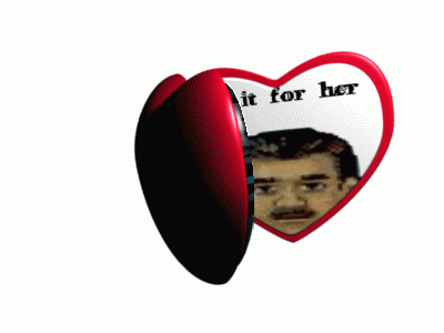 a heart shaped mirror with the words do it for her written on it