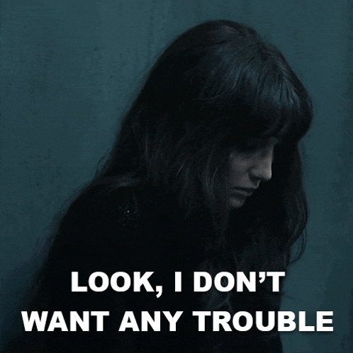 Look I Don'T Want Any Trouble Madison Mitchell GIF - Look I Don'T Want Any Trouble Madison Mitchell Annabelle Wallis GIFs