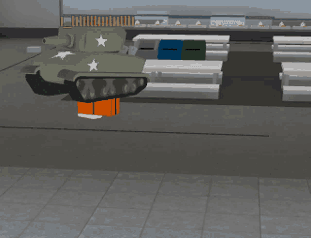 a cartoon of a tank with stars on it