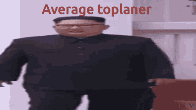 a picture of a man with the words average toplaner on it