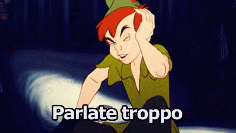Peter Pan Parlate Troppo State Zitti GIF - Peter Pan You Talk Too Much Shut Up GIFs