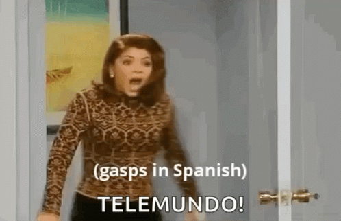 Gasps In Spanish Telenovela GIF