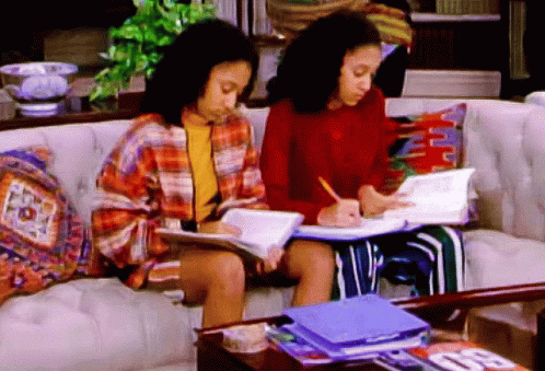 Sister Sister Homework GIF - Sister Sister Homework School Work GIFs