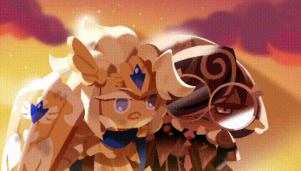 a couple of cartoon characters standing next to each other on a sunset background .