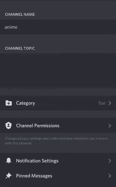 a screenshot of a discord channel asking if you want to delete #anime