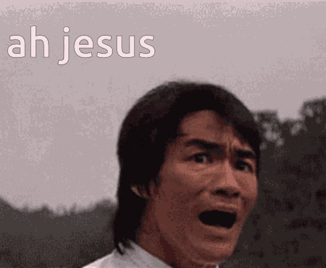 Jesus Bruce Lee GIF - Jesus Bruce Lee Scream GIFs