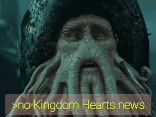 a picture of a squid with the words no kingdom hearts news