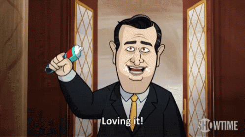 Loving It Ted Cruz GIF - Loving It Ted Cruz Our Cartoon President GIFs