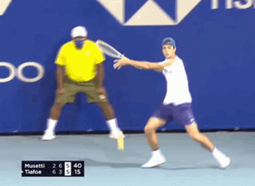 Lorenzo Musetti Forehand GIF - Lorenzo Musetti Forehand Tennis GIFs