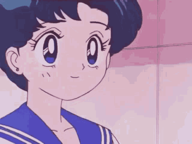 Anime Smiling GIF - Anime Smiling Sailor Mercury GIFs