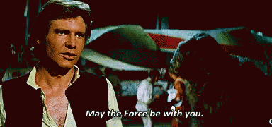 May The Force Be With You GIF - Hans Solo Starwarsmay4 GIFs
