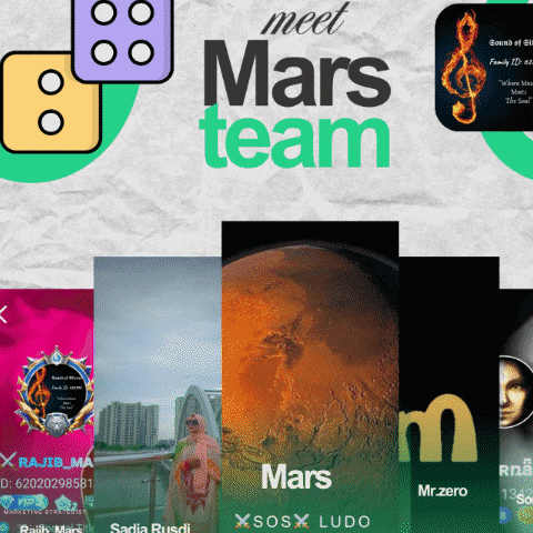a collage of images with the words meet mars team on top
