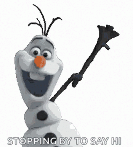 Stopping By To Say Hi Olaf GIF - Stopping By To Say Hi Olaf Hello GIFs