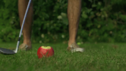 Slow Motion Apple Golf  GIF - Apple Golf Slow Motion GIFs