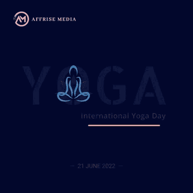 a poster for the international yoga day on june 21