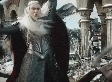 Thranduil Lord Of The Rings GIF - Thranduil Lord Of The Rings Fight GIFs