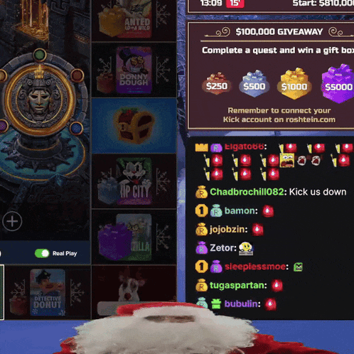 a screenshot of a game that says $ 100,000 giveaway on the top