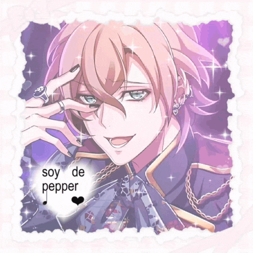 a picture of a man with the words soy de pepper written on it