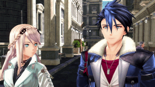 a boy and a girl are standing next to each other
