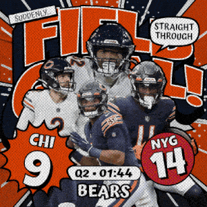 New York Giants (14) Vs. Chicago Bears (9) Second Quarter GIF - Nfl National Football League Football League GIFs